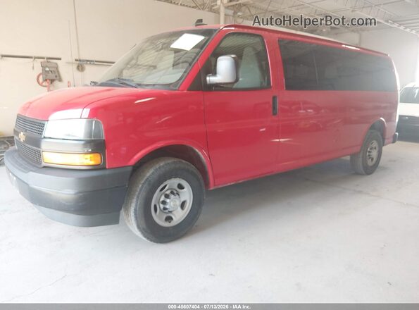 1GAZGNFP5L1256033 2020 CHEVROLET EXPRESS Red წინა მარცხენა ხედი სამი მეოთხედიდან