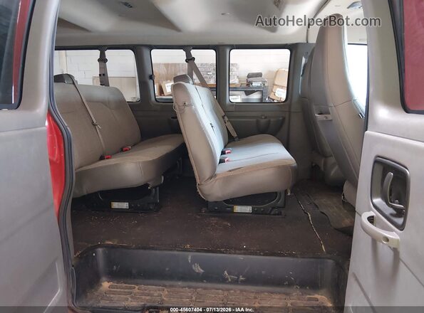 1GAZGNFP5L1256033 2020 CHEVROLET EXPRESS Red VIN კოდის სტიკერის ხედი