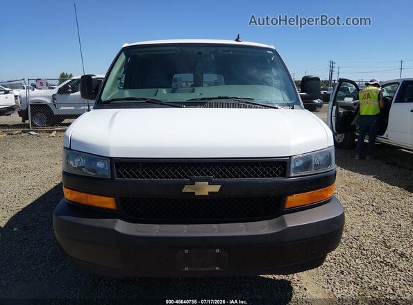 1GAZGNFP9L1266306 2020 CHEVROLET EXPRESS White სალონის 360-გრადუსიანი ხედი