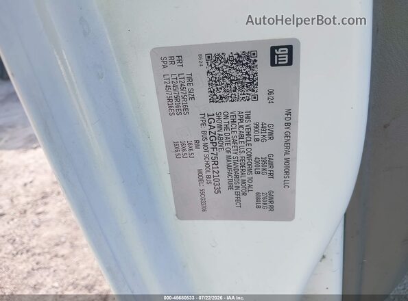 1GAZGPF75R1210335 2024 CHEVROLET EXPRESS White Շարժիչի բաժամունքի տեսք
