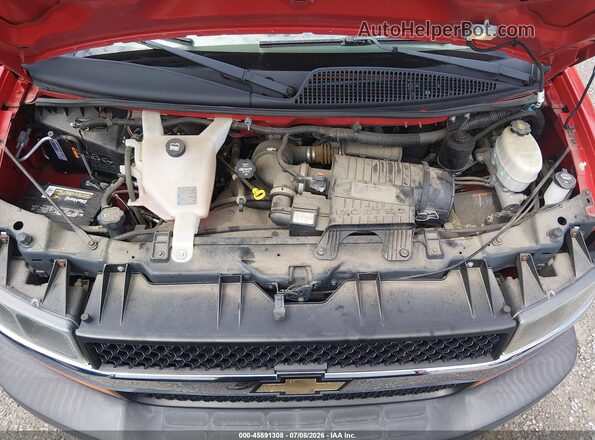 1GAZGPFF4G1253116 2016 CHEVROLET EXPRESS Red Вид ззаду