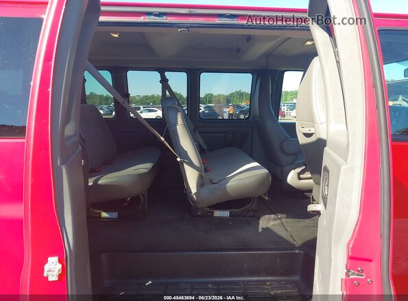 1GAZGPFG1H1244867 2017 CHEVROLET EXPRESS Red VIN კოდის სტიკერის ხედი