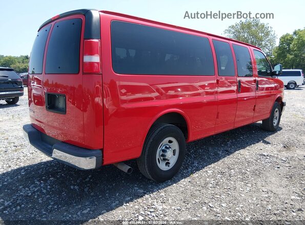 1GAZGPFG1H1275004 2017 CHEVROLET EXPRESS Red Задня права чверть
