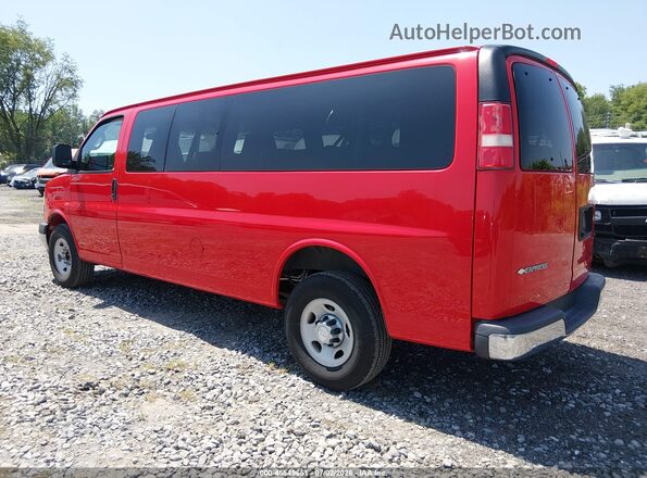 1GAZGPFG1H1275004 2017 CHEVROLET EXPRESS Red Задня ліва чверть