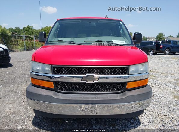1GAZGPFG1H1275004 2017 CHEVROLET EXPRESS Red Вид щитка приладів