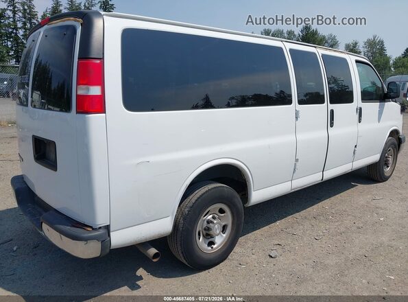 1GAZGPFG1J1291421 2018 CHEVROLET EXPRESS Белый Задняя правая четверть