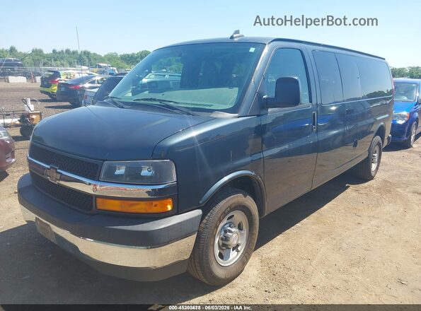 1GAZGPFG4H1249268 2017 CHEVROLET EXPRESS Gray Առջևի ձախ երեք քառորդ տեսարան