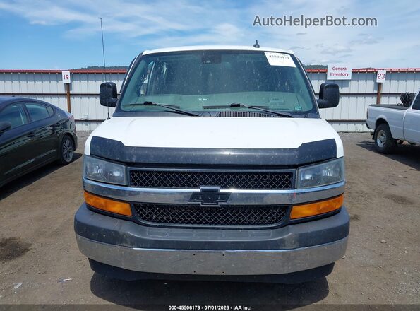 1GAZGPFG4K1204287 2019 CHEVROLET EXPRESS White ხელსაწყოთა პანელის ხედი