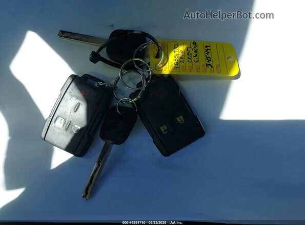 1GC0CUEG5GZ345499 2016 CHEVROLET SILVERADO Gray Vista del salpicadero