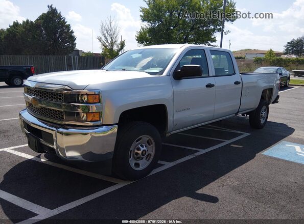1GC1CREGXKF220851 2019 CHEVROLET SILVERADO Silver Առջևի ձախ երեք քառորդ տեսարան
