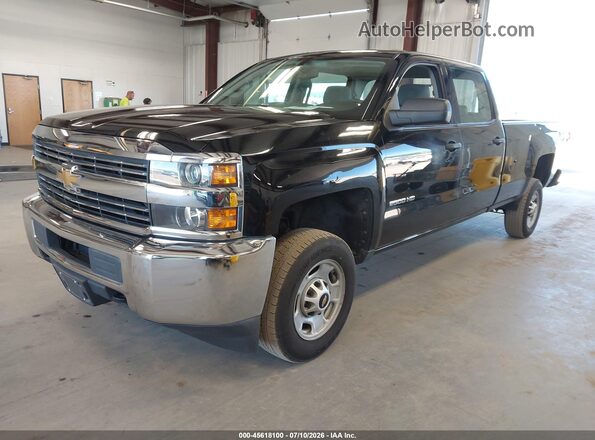 1GC1CUEG0JF214459 2018 CHEVROLET SILVERADO Черный Передняя левая четверть