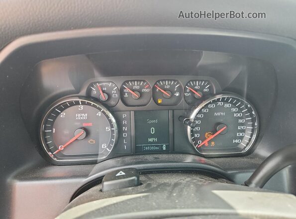 1GC1CUEG8JF184448 2018 CHEVROLET SILVERADO White Вид щитка приладів