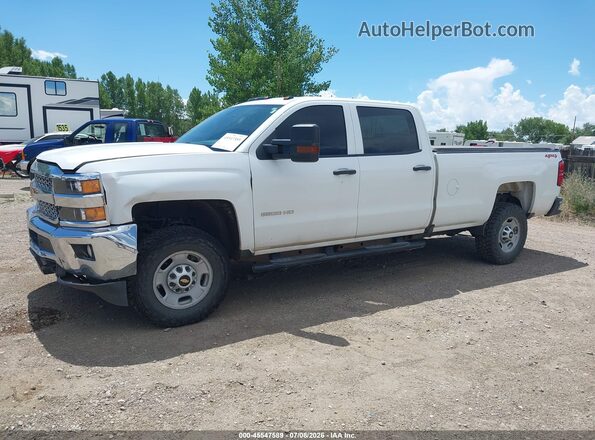 1GC1KREG6KF139302 2019 CHEVROLET SILVERADO White წინა მარცხენა ხედი სამი მეოთხედიდან