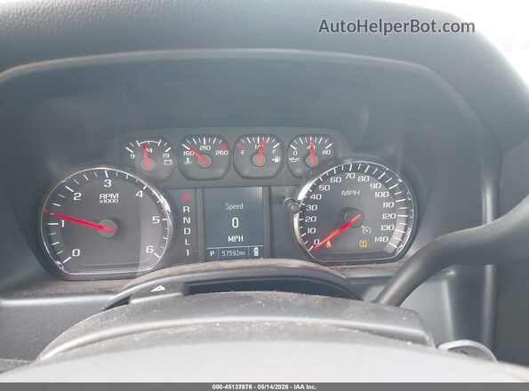 1GC1KREGXKF171685 2019 CHEVROLET SILVERADO Silver Widok tylnych siedzeń