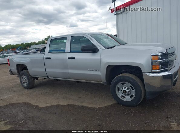 1GC1KREGXKF171685 2019 CHEVROLET SILVERADO Silver Widok wnętrza z tyłu