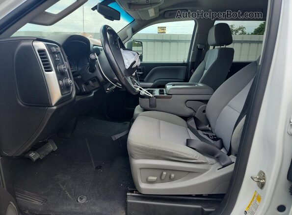 1GC1KSEG2KF178735 2019 CHEVROLET SILVERADO Белый Вид салона спереди