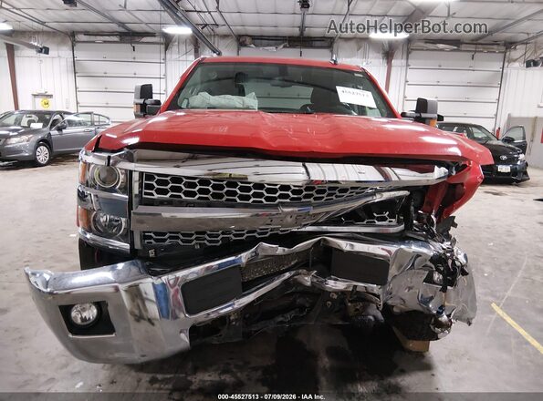 1GC1KSEG7KF160795 2019 CHEVROLET SILVERADO Красный Вид щитка приборов