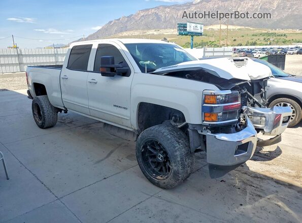 1GC1KSEY4KF246381 2019 CHEVROLET SILVERADO Белый Передняя правая четверть