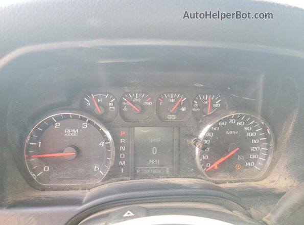 1GC1KUE8XGF271496 2016 CHEVROLET SILVERADO Синий Вид щитка приборов
