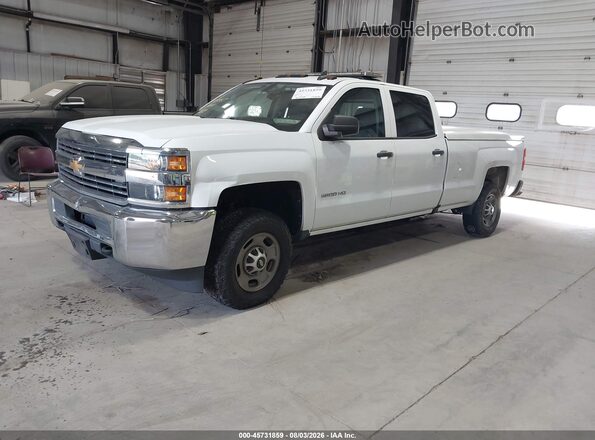 1GC1KUEG0JF171390 2018 CHEVROLET SILVERADO Белый Передняя левая четверть