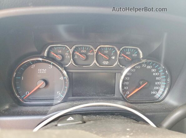 1GC1KVE85GF180898 2016 CHEVROLET SILVERADO Белый Вид щитка приборов