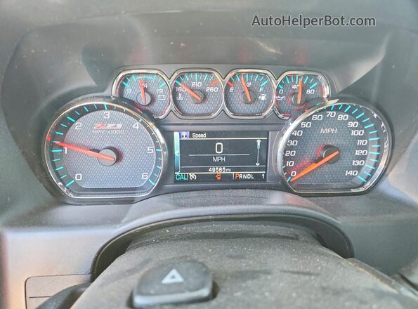 1GC1KVEG6JF269748 2018 CHEVROLET SILVERADO White Vista del cuadro de instrumentos
