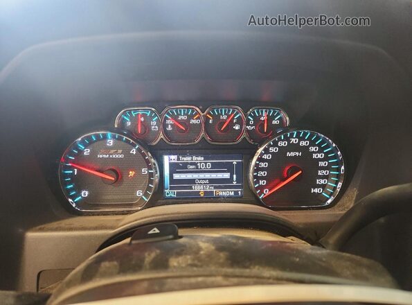 1GC1KVEG9GF112983 2016 CHEVROLET SILVERADO Black Սարքավորումների վահանակի տեսք