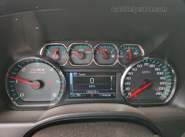 1GC1KVEG9GF304274 2016 CHEVROLET SILVERADO Charcoal Vista del cuadro de instrumentos