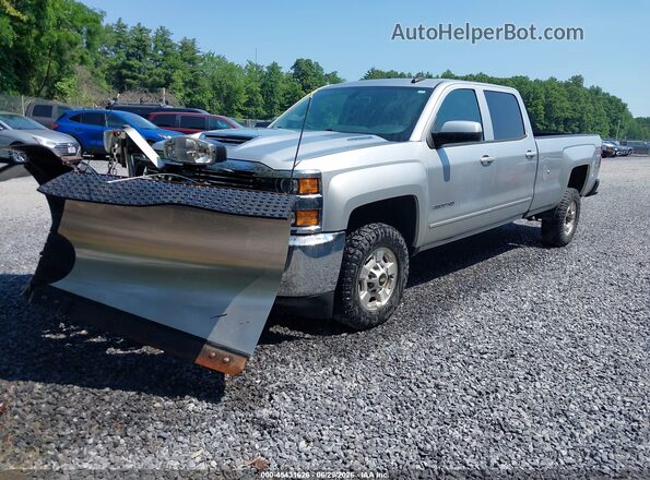 1GC1KVEY0JF119949 2018 CHEVROLET SILVERADO Silver Передня ліва чверть