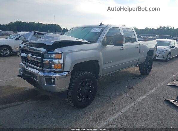 1GC1KVEY4HF247217 2017 CHEVROLET SILVERADO Серебряный Передняя левая четверть
