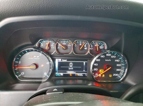 1GC1KVEY7JF282100 2018 CHEVROLET SILVERADO Black Instrument cluster view