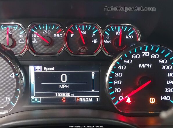 1GC1KWE82GF102763 2016 CHEVROLET SILVERADO White უკანა სავარძლების ხედი