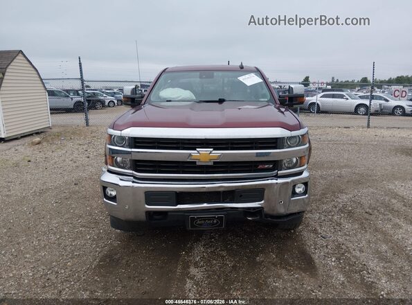 1GC1KWE87GF169200 2016 CHEVROLET SILVERADO Maroon ხელსაწყოთა პანელის ხედი