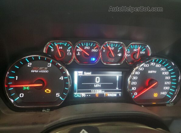 1GC1KWE89GF268701 2016 CHEVROLET SILVERADO White Vista del cuadro de instrumentos