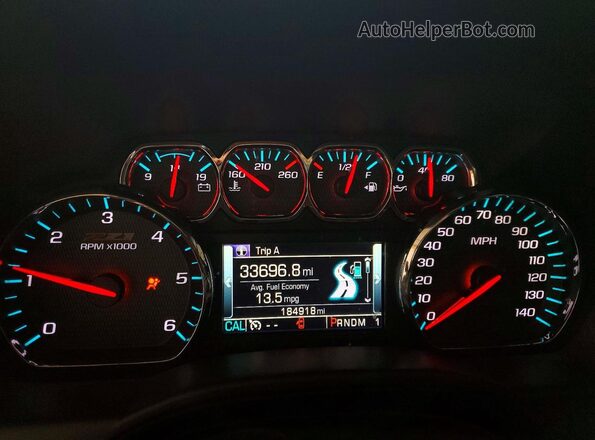1GC1KWEG2GF198434 2016 CHEVROLET SILVERADO Black ხელსაწყოთა პანელის ხედი