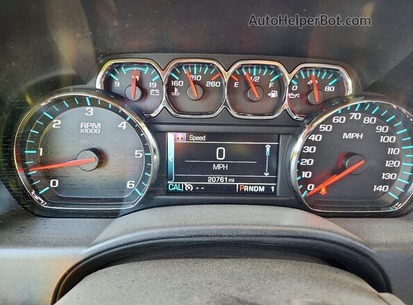 1GC1KWEG8GF250195 2016 CHEVROLET SILVERADO Blue Vista del cuadro de instrumentos