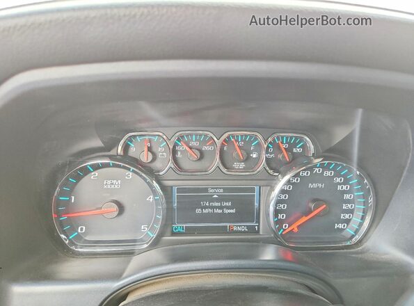 1GC1KWEY5JF124263 2018 CHEVROLET SILVERADO White Вид щитка приладів