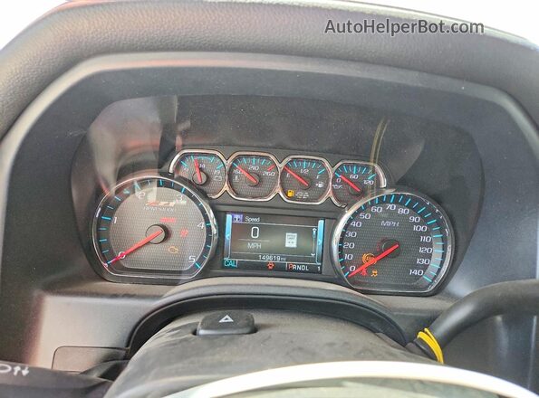 1GC1KWEY7JF246199 2018 CHEVROLET SILVERADO Red Вид щитка приладів