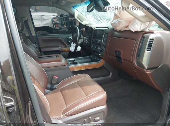 1GC1KXEY2JF158019 2018 CHEVROLET SILVERADO Black წინა სალონის ხედი