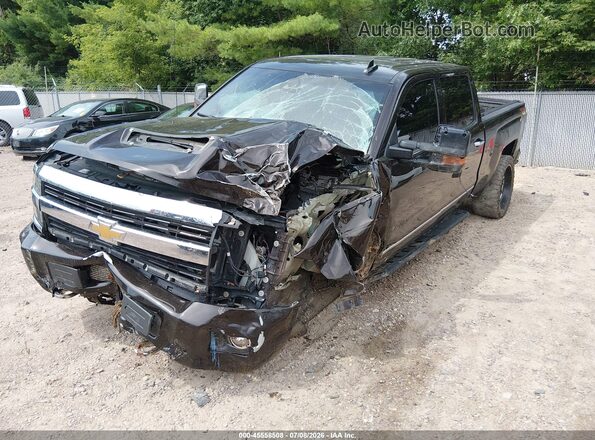 1GC1KXEY2JF158019 2018 CHEVROLET SILVERADO Black წინა მარცხენა ხედი სამი მეოთხედიდან
