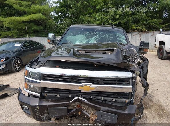 1GC1KXEY2JF158019 2018 CHEVROLET SILVERADO Black უკანა სალონის ხედი