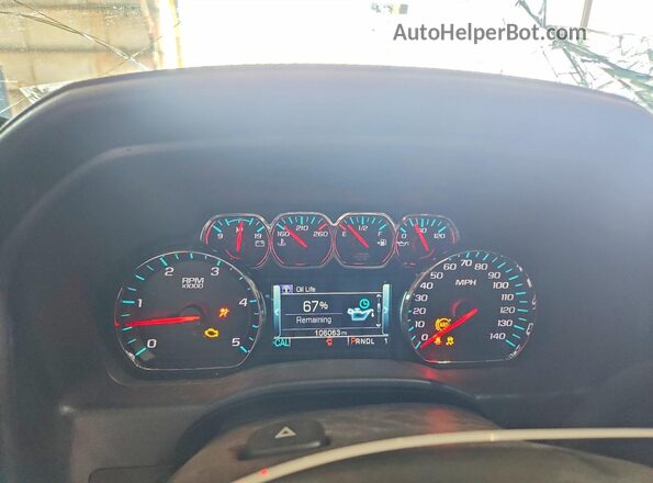 1GC1KXEY9JF101557 2018 CHEVROLET SILVERADO Black Սարքավորումների վահանակի տեսք