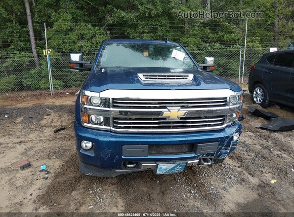 1GC1KXEYXHF118975 2017 CHEVROLET SILVERADO Blue Widok zestawu wskaźników