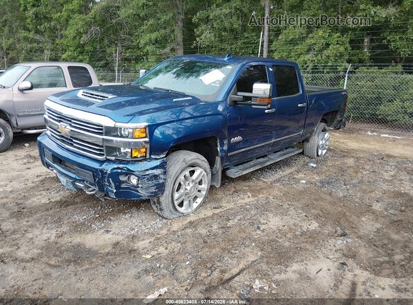 1GC1KXEYXHF118975 2017 CHEVROLET SILVERADO Blue Widok z przodu