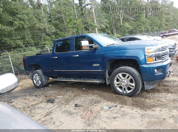 1GC1KXEYXHF118975 2017 CHEVROLET SILVERADO Blue Widok wnętrza z tyłu