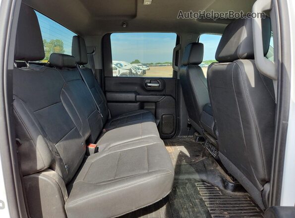 1GC1YLE70PF175957 2023 CHEVROLET SILVERADO White უკანა სავარძლების ხედი