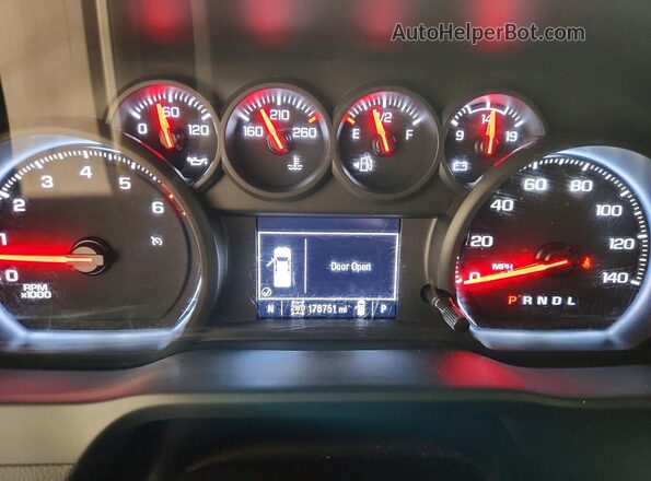 1GC1YLE72PF175846 2023 CHEVROLET SILVERADO White Вид щитка приладів