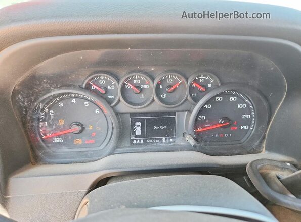 1GC1YLE73RF460350 2024 CHEVROLET SILVERADO White Вид щитка приладів