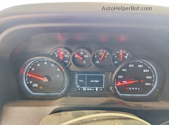 1GC1YLE7XPF175948 2023 CHEVROLET SILVERADO White ხელსაწყოთა პანელის ხედი