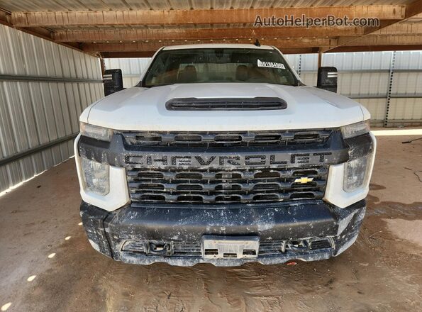 1GC1YLE7XPF175948 2023 CHEVROLET SILVERADO White VIN კოდის სტიკერის ხედი